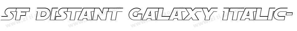 SF Distant Galaxy Italic字体转换